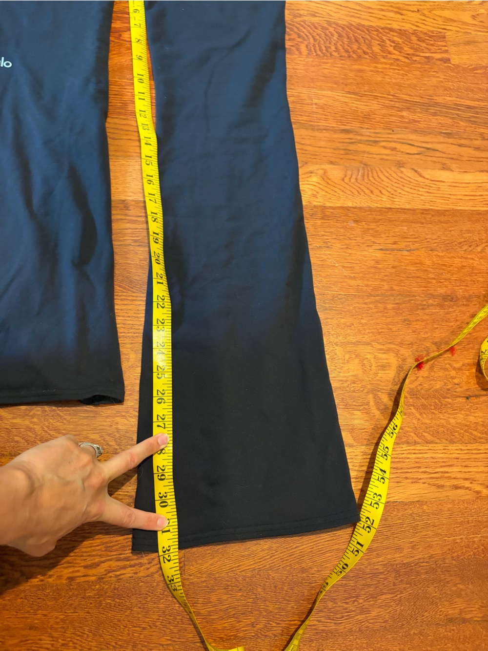 Alo Black Flared Yoga Pants Medium - Picture 3 of 8